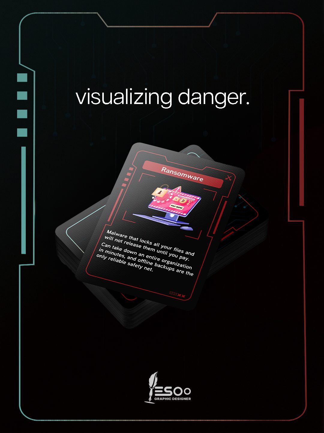 Esoo's Instagram — visualizing danger.